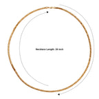 Hatton Garden Closeout- 9K Yellow Gold Spiga Necklace (Size - 24) 14.00 Gram_8596933_3