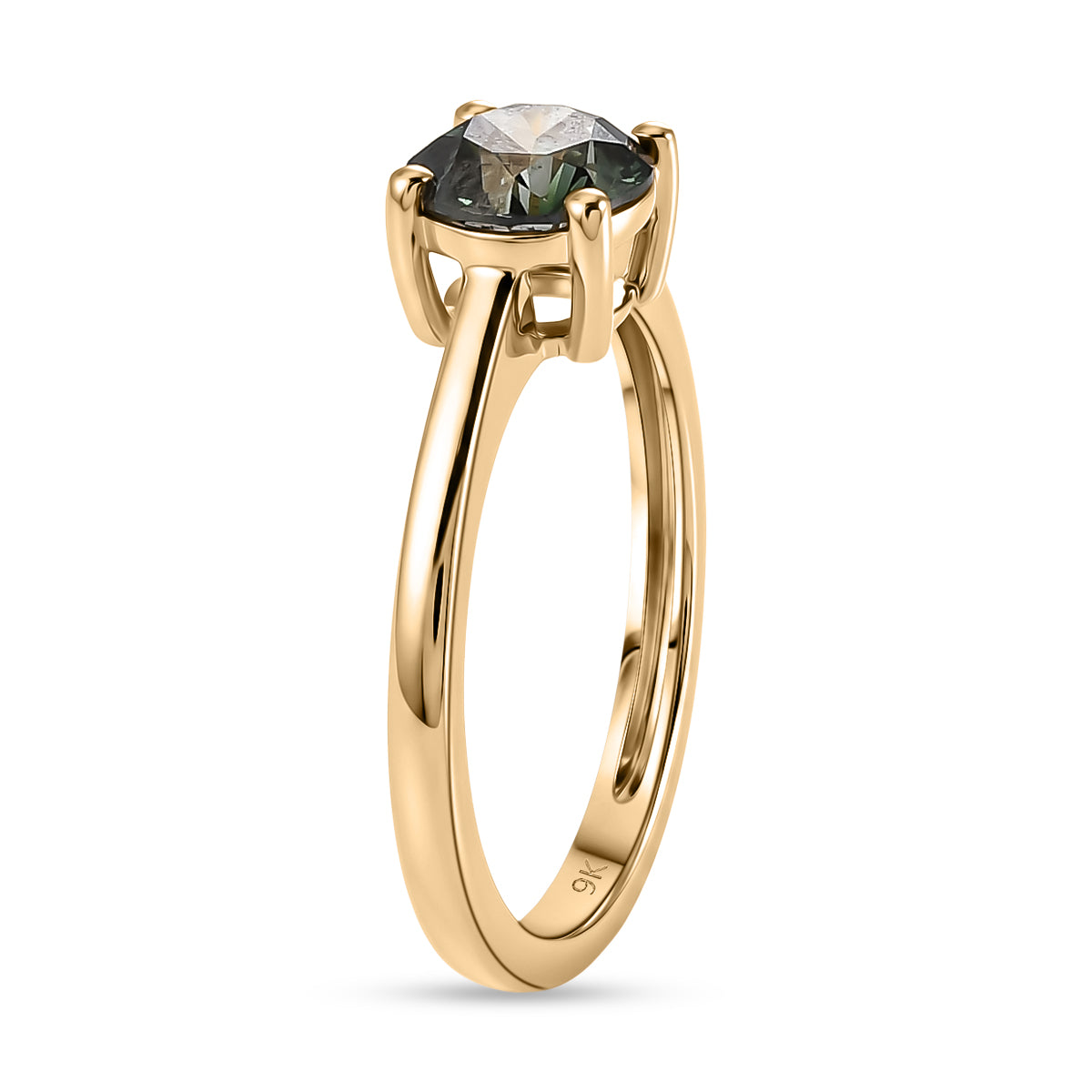 JCK Vegas Find 2026- 9K Yellow Gold SGL Certified Lab Grown Green Diamond (SI) Solitaire Ring 1.00 Ct. 8596940 4