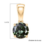 JCK Vegas Find 2026- 9K Yellow Gold SGL Certified Lab Grown Green Diamond (SI) Solitaire Pendant 1.00 Ct._8596942_5