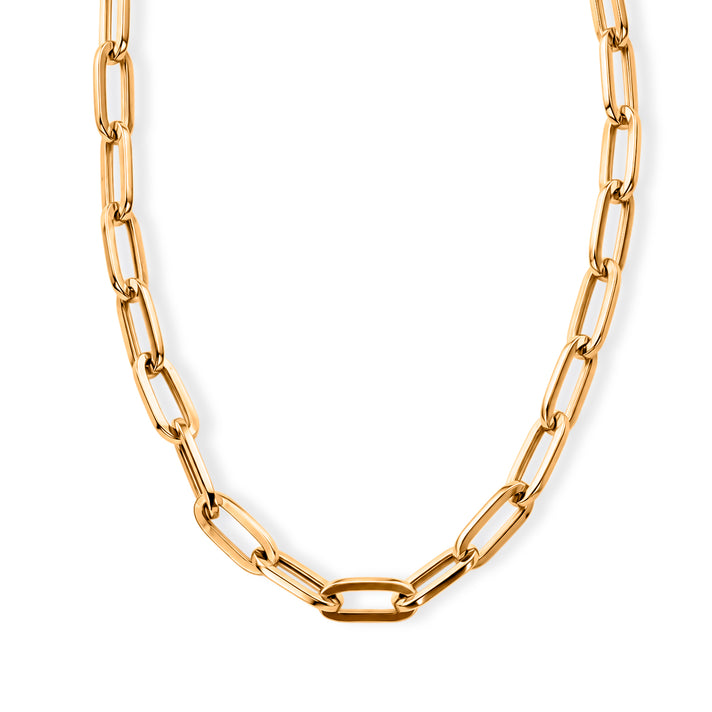 Italian Made- 9K Yellow Gold Paperclip Necklace (Size - 24). Gold Wt 12.75 Gms 8596966 1