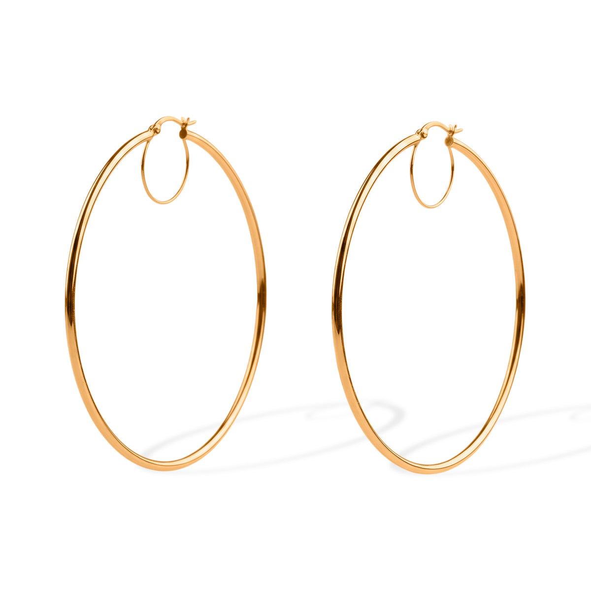 Limited Edition- 9K Yellow Gold Hoop Earring with Clasp, Gold Wt. 3.00 Gms V32564043 0