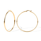 STATEMENT OPPORTUNITY - 9K Yellow Gold Big Hoop Earring_8596984
