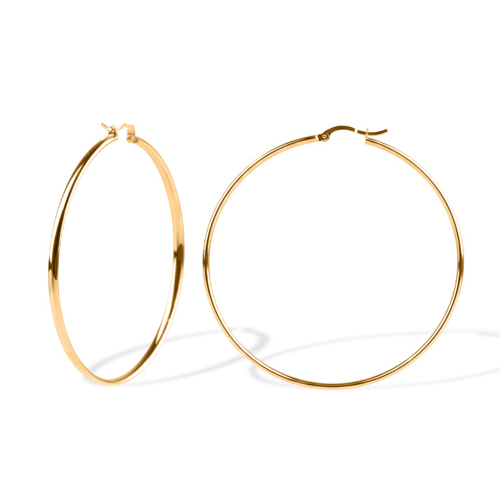 STATEMENT OPPORTUNITY - 9K Yellow Gold Big Hoop Earring 8596984 1