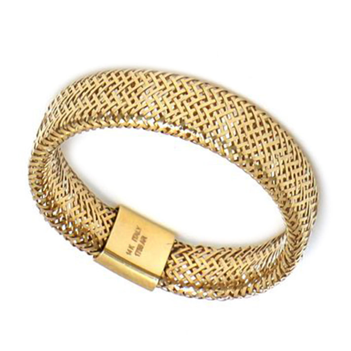 Maestro Collection- 9K Yellow Gold Mesh Ring 8596986 1
