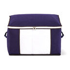 Patterned Storage Box (Size 60x41x34 cm) - Blue_8597274_1