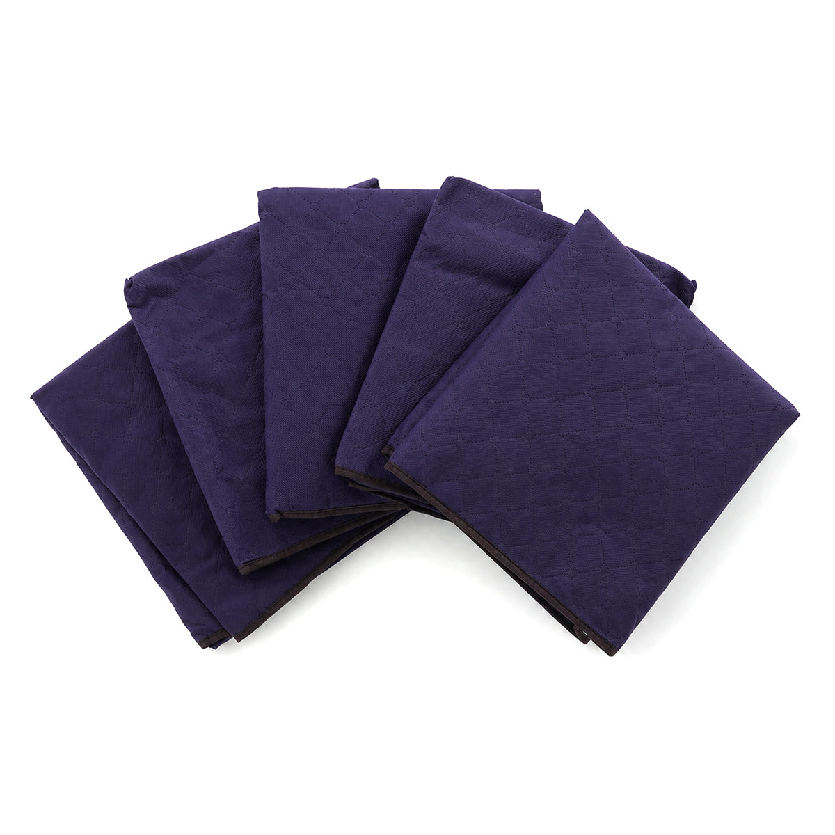 Set of 5 Large Non-Woven Clothes &amp; Bedding Storage Bags (60 x 41 x 34 cm) - Blue V32636914 3