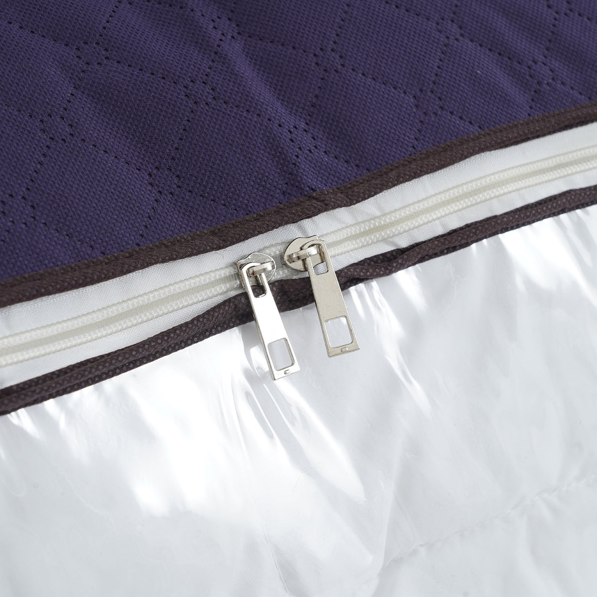 Set of 5 Large Non-Woven Clothes &amp; Bedding Storage Bags (60 x 41 x 34 cm) - Blue V32636914 5