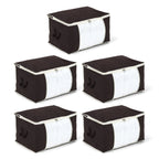 Patterned Storage Box (Size 60x41x34 cm) - Brown_8597276