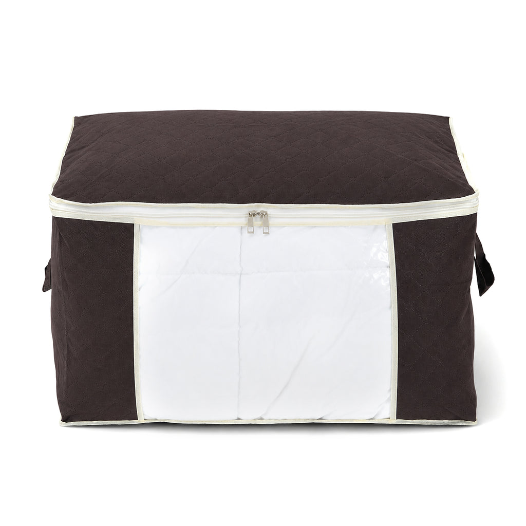 Patterned Storage Box (Size 60x41x34 cm) - Brown_8597276_1