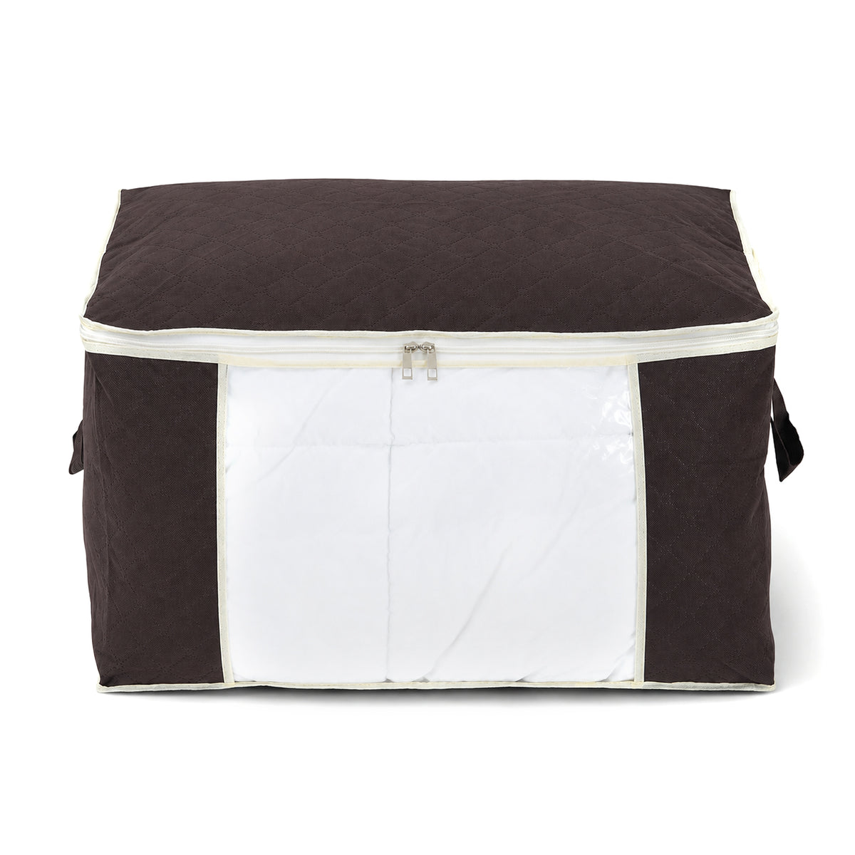 LOWEST EVER PRICE - Set of 5 Large Non-Woven Clothes &amp; Bedding Storage Bags (60 x 41 x 34 cm) - Brown V32636658 2