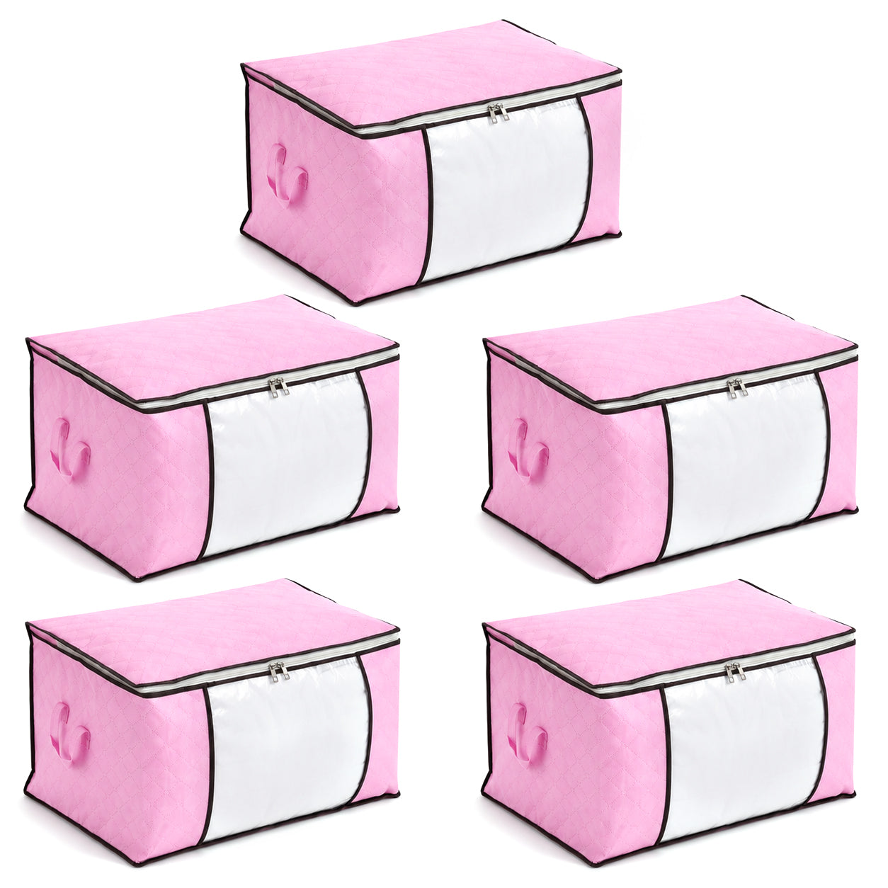 Patterned Storage Box (Size 60x41x34 cm) - Pink 8597277 0