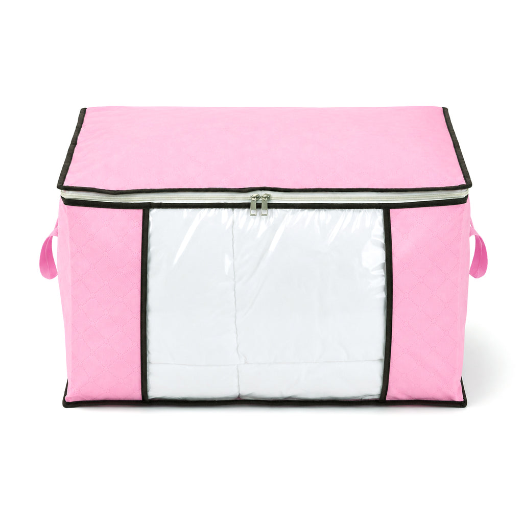 Patterned Storage Box (Size 60x41x34 cm) - Pink_8597277_1