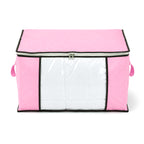 Patterned Storage Box (Size 60x41x34 cm) - Pink_8597277_1