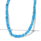 D'Joy - Turquoise Necklace (Size - 18+2 Ext) in Rhodium Overlay Sterling Silver 95.00 Ct._8597495