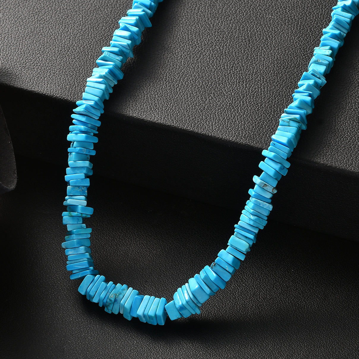D'Joy - Turquoise Necklace (Size - 18+2 Ext) in Rhodium Overlay Sterling Silver 95.00 Ct. 8597495 3