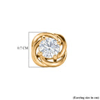 D'Joy Moissanite Solitaire Stud Push Post Earring in 18K Vermeil Yellow Gold Plated Sterling Silver_8597538_4