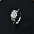 Royal Bali Collection - D'Joy Moissanite Ring in Rhodium Overlay Sterling Silver 2.10 Ct._8597985_5