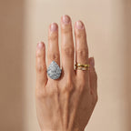 Royal Bali Collection - D'Joy Moissanite Ring in Rhodium Overlay Sterling Silver 2.90 Ct._8598008_2