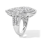 Royal Bali Collection - D'Joy Moissanite Ring in Rhodium Overlay Sterling Silver 2.90 Ct._8598008_3