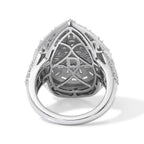 Royal Bali Collection - D'Joy Moissanite Ring in Rhodium Overlay Sterling Silver 2.90 Ct._8598008_4