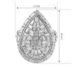 Royal Bali Collection - D'Joy Moissanite Ring in Rhodium Overlay Sterling Silver 2.90 Ct._8598008_5