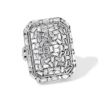 Royal Bali Collection - D'Joy Moissanite Ring in Rhodium Overlay Sterling Silver 4.00 Ct._8598017
