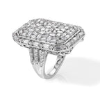 Royal Bali Collection - D'Joy Moissanite Ring in Rhodium Overlay Sterling Silver 4.00 Ct._8598017_3