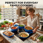 Cookware Set (Size - One Size) - Blue & White_8598151_1