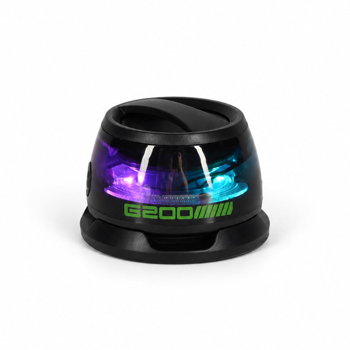 Magnetic Portable Bluetooth 5.3 Speaker with RGB LED Lights &amp; TWS - Black 8598153 1