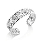Royal Bali Collection - D'Joy Sterling Silver Cuff Bangle (Size - 7.5), Silver Wt. 26.20 Gms_8598531_3