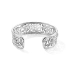 Royal Bali Collection - D'Joy Sterling Silver Cuff Bangle (Size - 7.5), Silver Wt. 26.20 Gms_8598531_4
