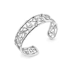 Royal Bali Collection - D'Joy Sterling Silver Cuff Bangle (Size - 7.5), Silver Wt. 24.80 Gms_8598533_3