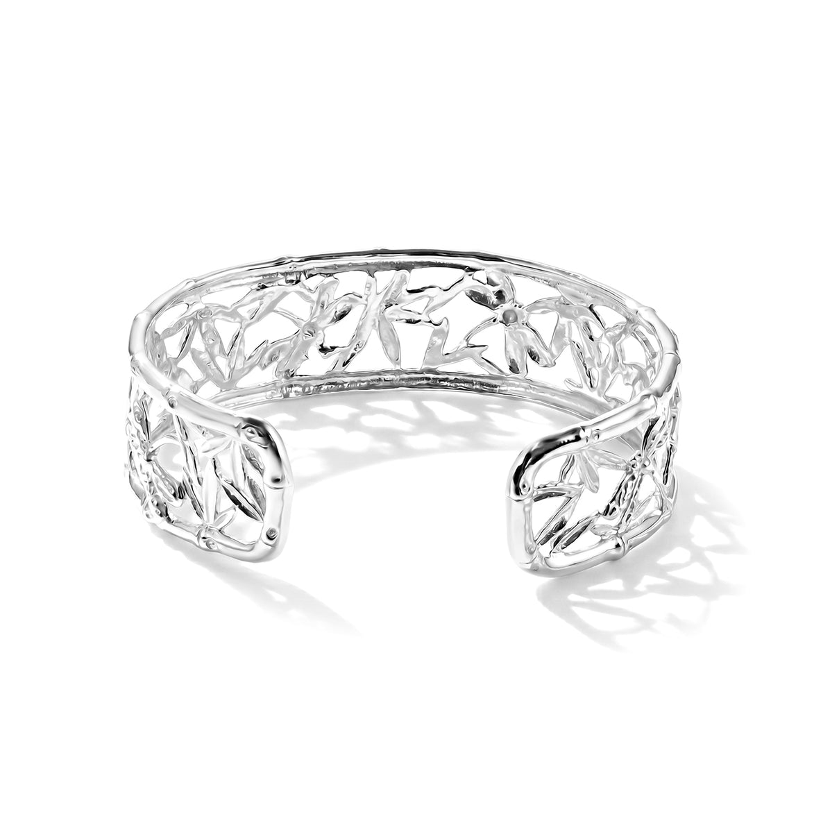 Royal Bali Collection - D'Joy Sterling Silver Cuff Bangle (Size - 7.5), Silver Wt. 24.80 Gms 8598533 5