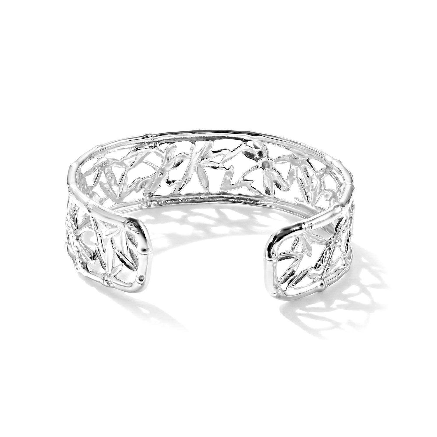 Royal Bali Collection - D'Joy Sterling Silver Cuff Bangle (Size - 7.5), Silver Wt. 24.80 Gms 8598533 5
