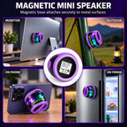 Magnetic Portable Bluetooth 5.3 Speaker with RGB LED Lights & TWS - Purple_8598659_5