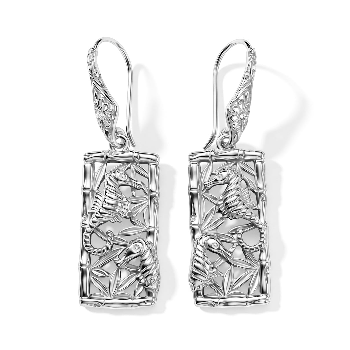 Royal Bali Collection - D'Joy Sterling Silver Seahorse Earring with Hook 8599076 0