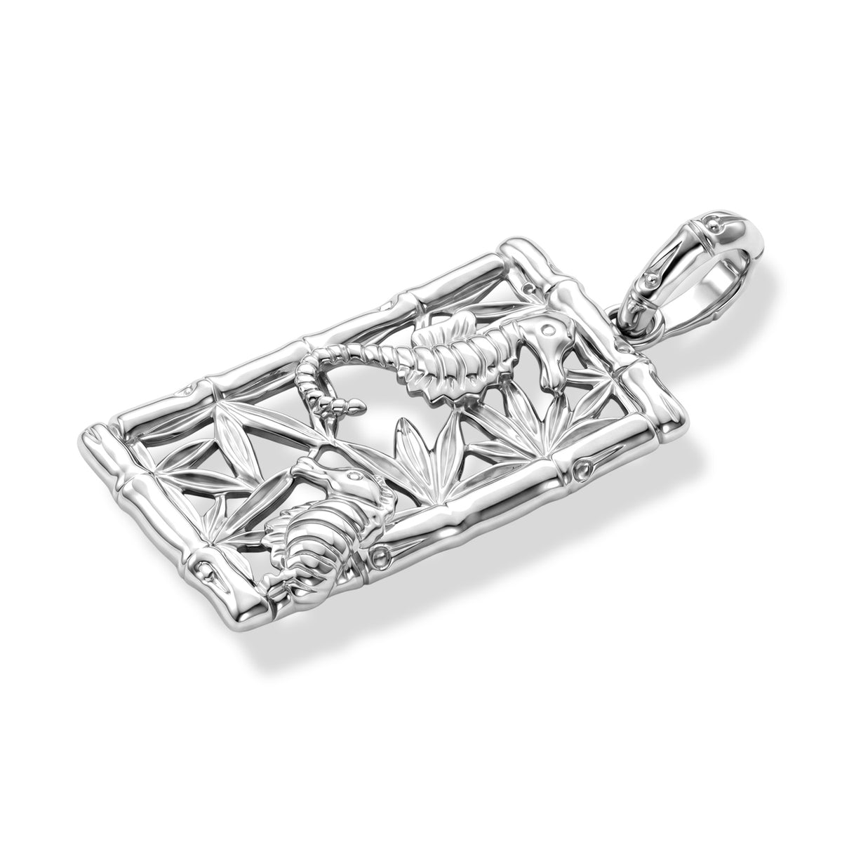 D'Joy Sterling Silver Seahorse Pendant V32516418 4