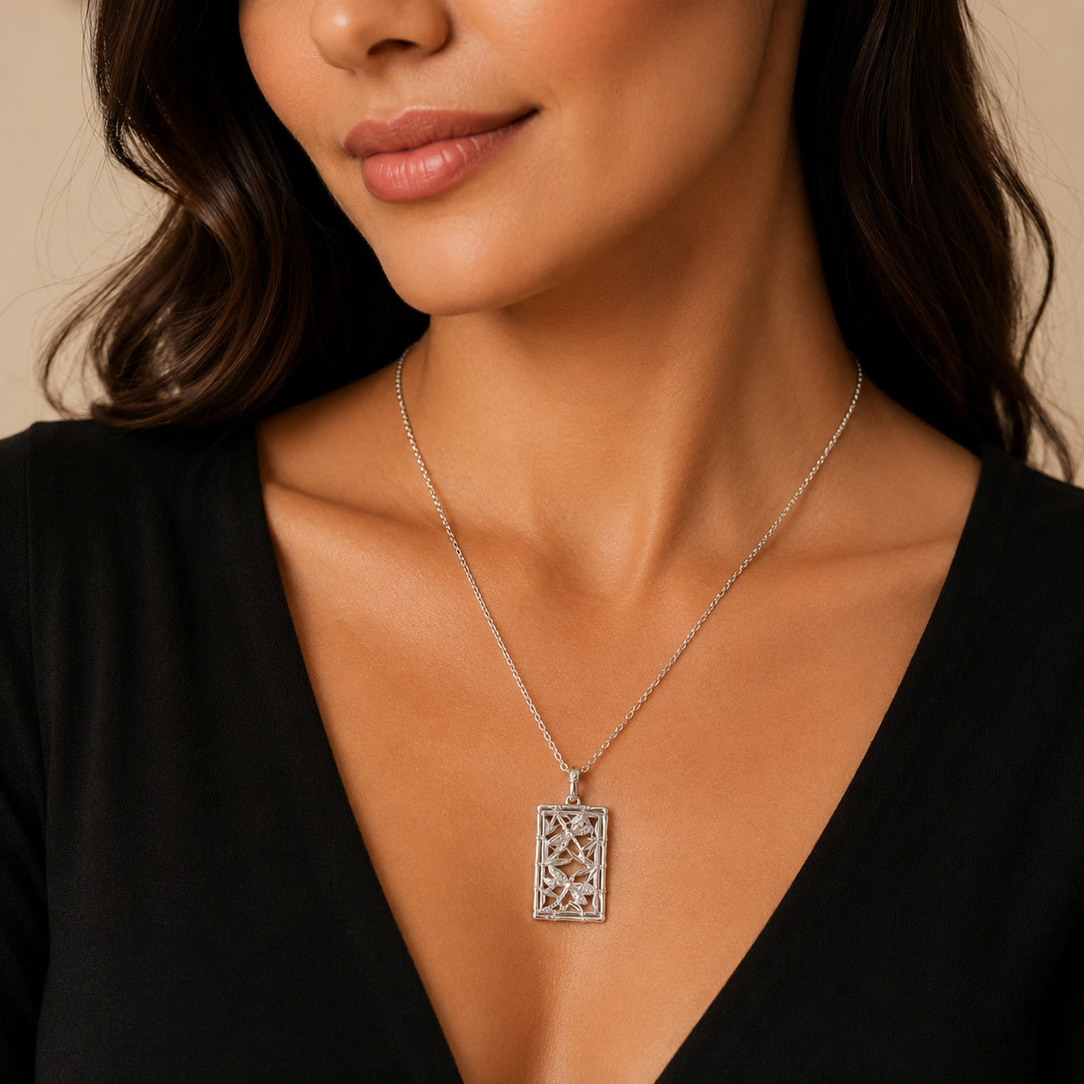 Royal Bali Collection - D'Joy Sterling Silver Dragonfly Pendant 8599136 3