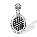 Royal Bali Collection - D'Joy Labradorite Sterling Silver Oval Design Solitaire Pendant 19.70 Ct._8599244_4