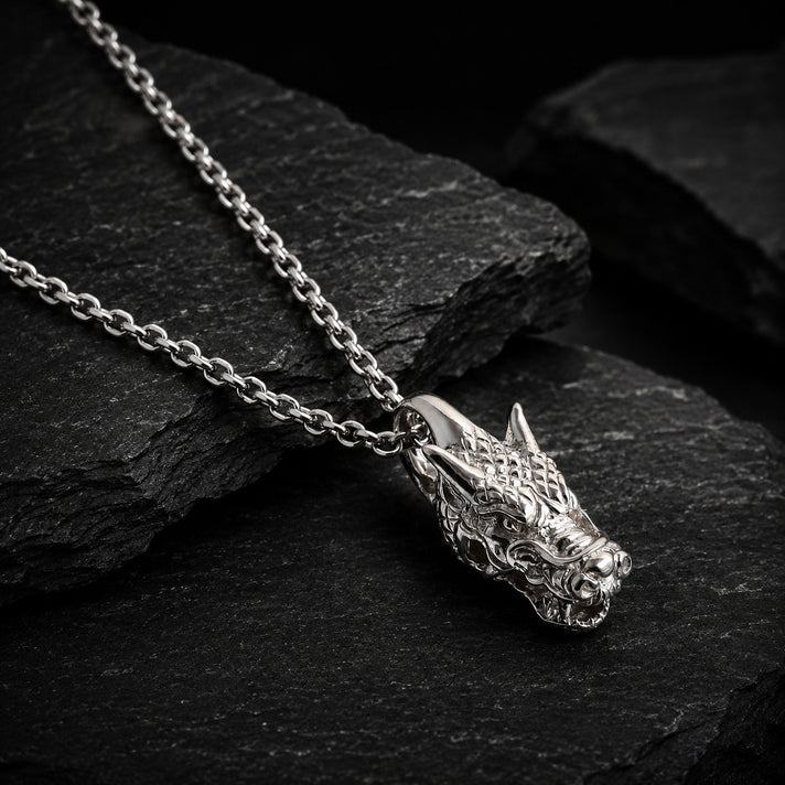 D'Joy Sterling Silver Dragon Pendant 8599246 2