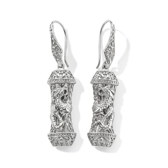 D'Joy Sterling Silver Dragon Earring with Hook 8599247 1