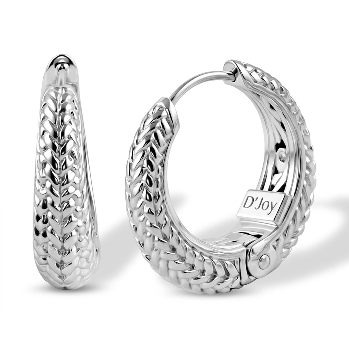 Royal Bali Collection - D'Joy Sterling Silver Filigree Hoop Earring 8599248 0