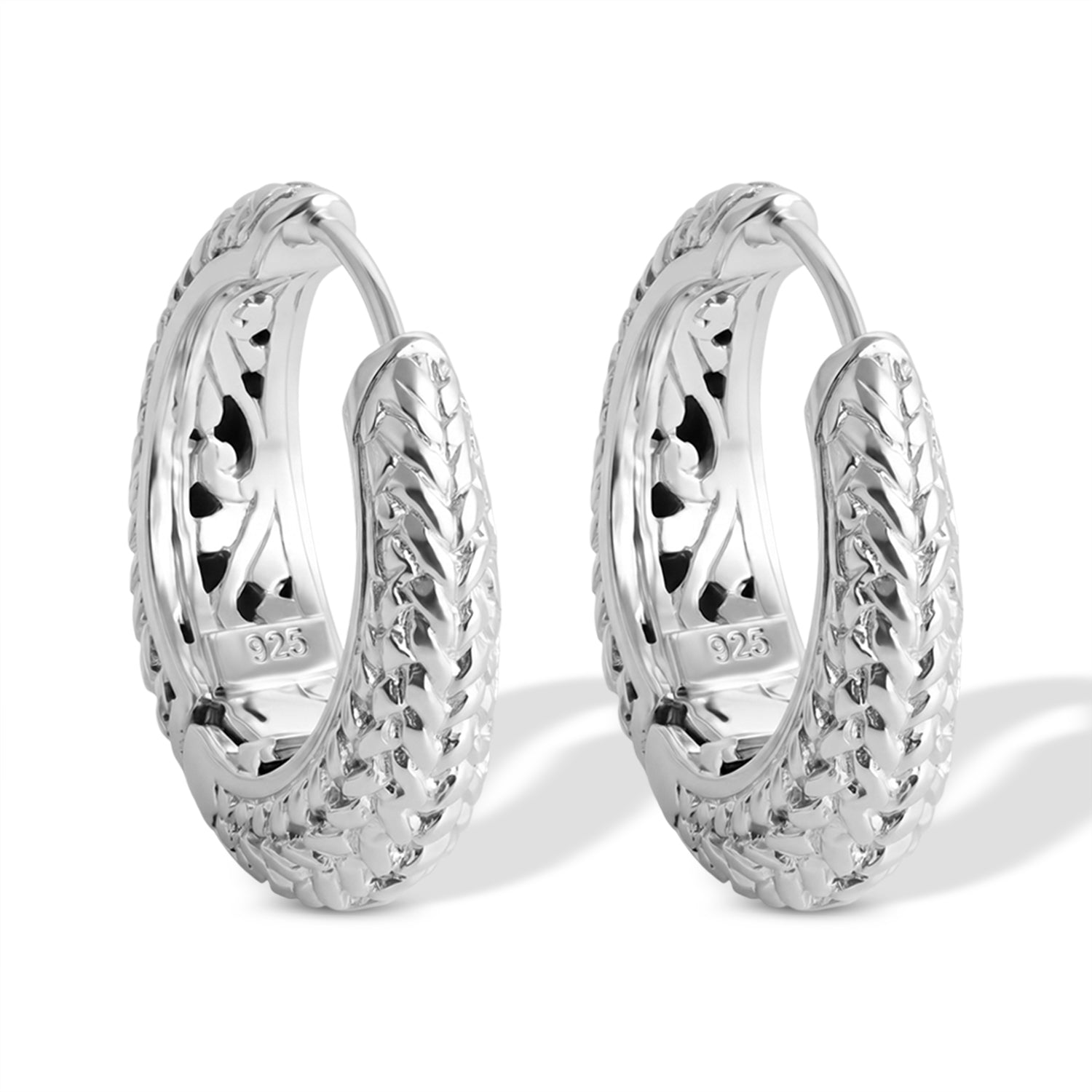 Royal Bali Collection - D'Joy Sterling Silver Filigree Hoop Earring 8599248 4