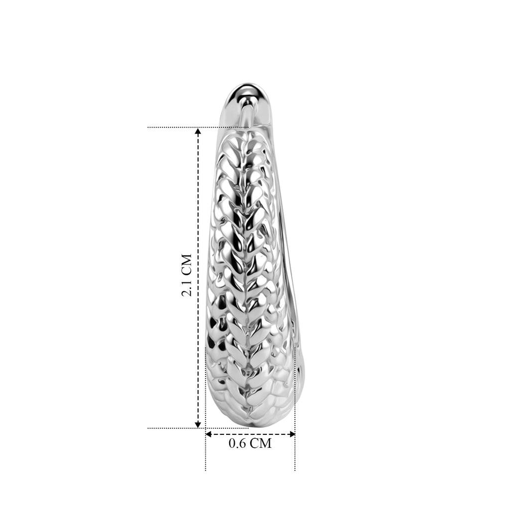 Royal Bali Collection - D'Joy Sterling Silver Filigree Hoop Earring_8599248_4