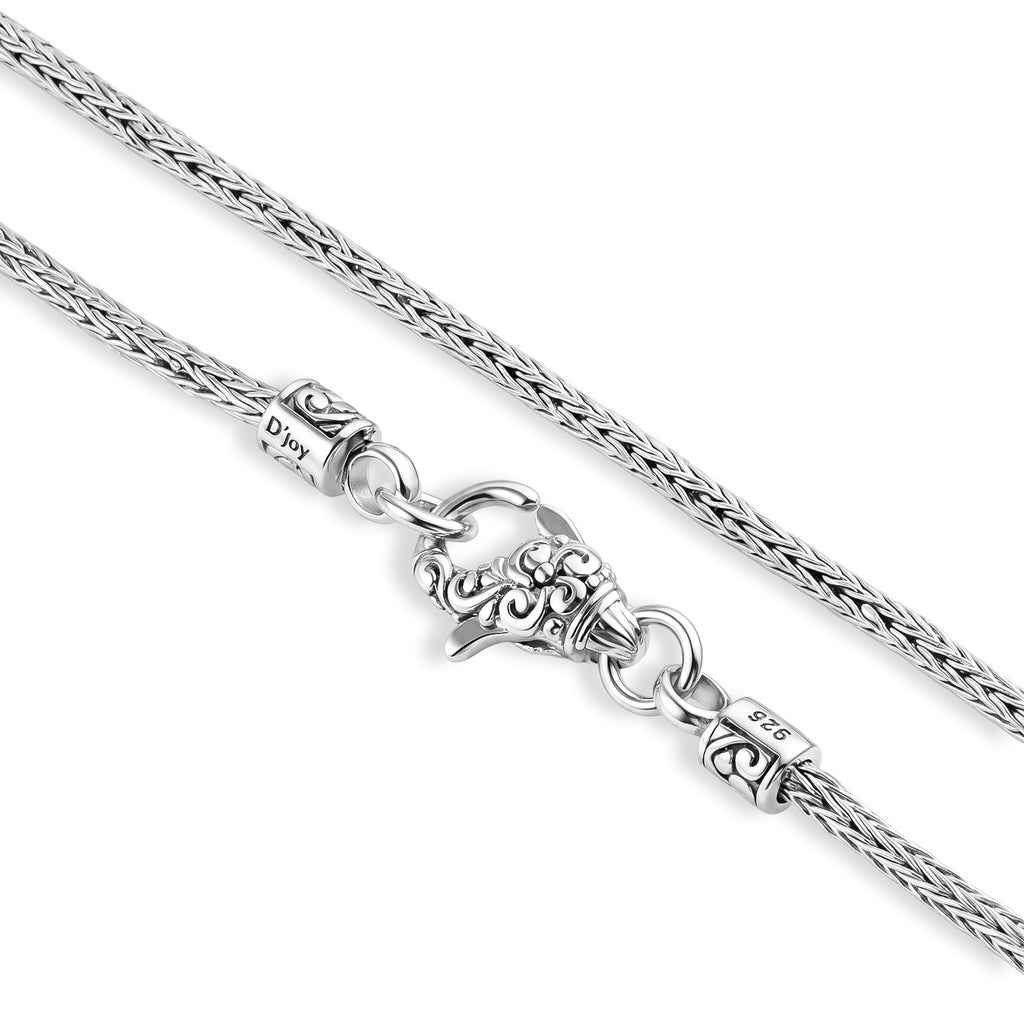 Royal Bali Collection - D'Joy Sterling Silver Tulangnaga Necklace (Size - 30) with Lobster Clasp_8599329_3