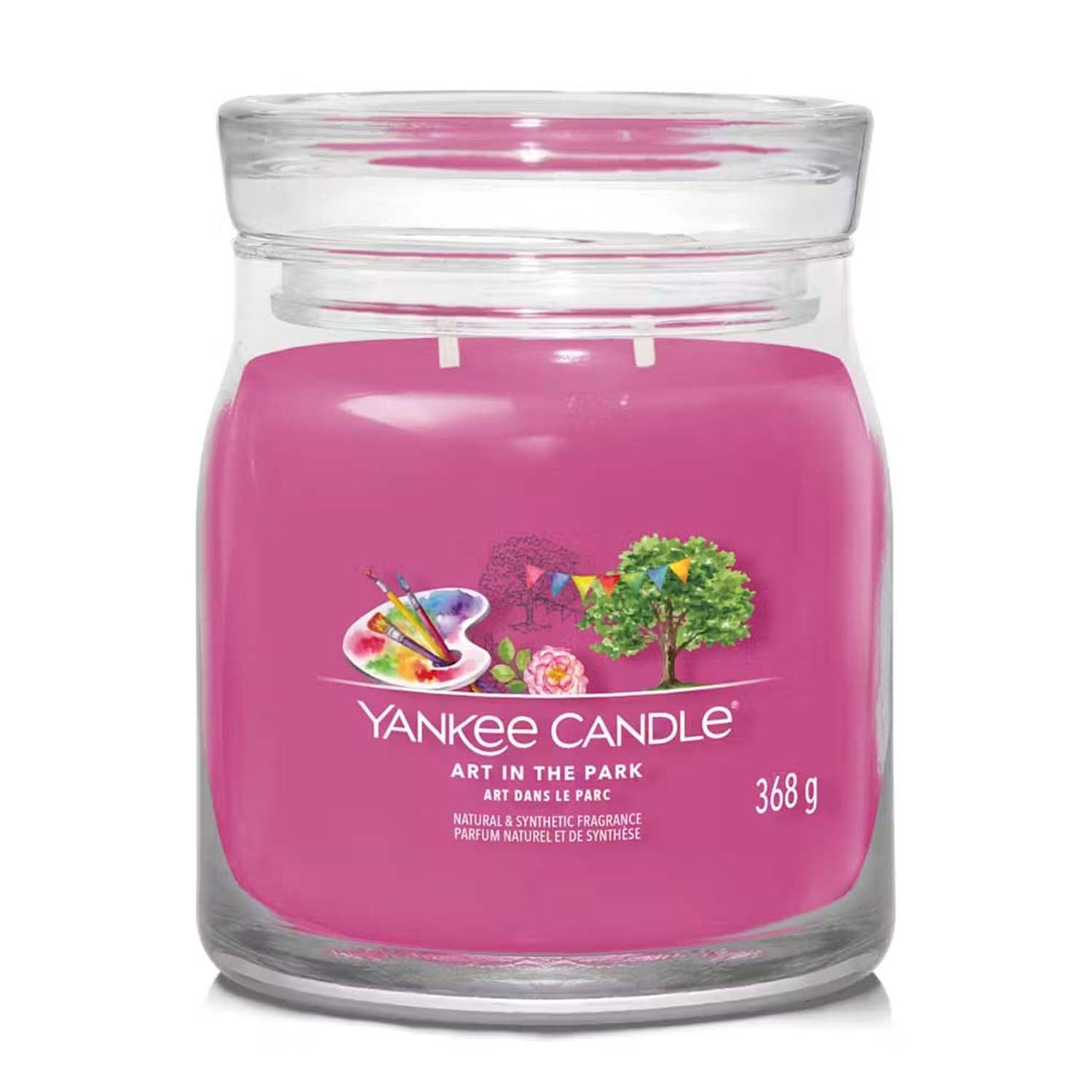 YANKEE CANDLE 2 Wick Candle (368 Grams - Burn Time 35-50 Hours) - Art In The Park 8599440 0