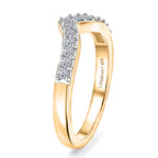 Luxuriant - Lab Grown Diamond (SI/G-H) Wishbone Ring in 18K Vermeil Yellow Gold Plated Sterling Silver 0.25 Ct._8600422_4