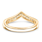 Luxuriant - Lab Grown Diamond (SI/G-H) Wishbone Ring in 18K Vermeil Yellow Gold Plated Sterling Silver 0.25 Ct._8600422_5