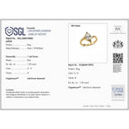 Lucy Q - SGL Certified Lab Grown Diamond (SI/G-H) Drop Solitaire Ring in 18K Vermeil Yellow Gold Plated Sterling Silver 1.00 Ct._8600483_6