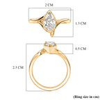 Lucy Q - SGL Certified Lab Grown Diamond (SI/G-H) Drop Solitaire Ring in 18K Vermeil Yellow Gold Plated Sterling Silver 1.00 Ct._8600483_7